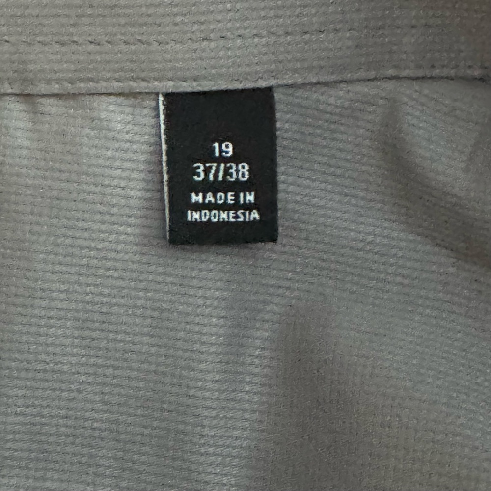 Van Heusen 🫐 Men’s Gray Long Sleeve Big Tall Dress Shirt - Picture 7 of 11